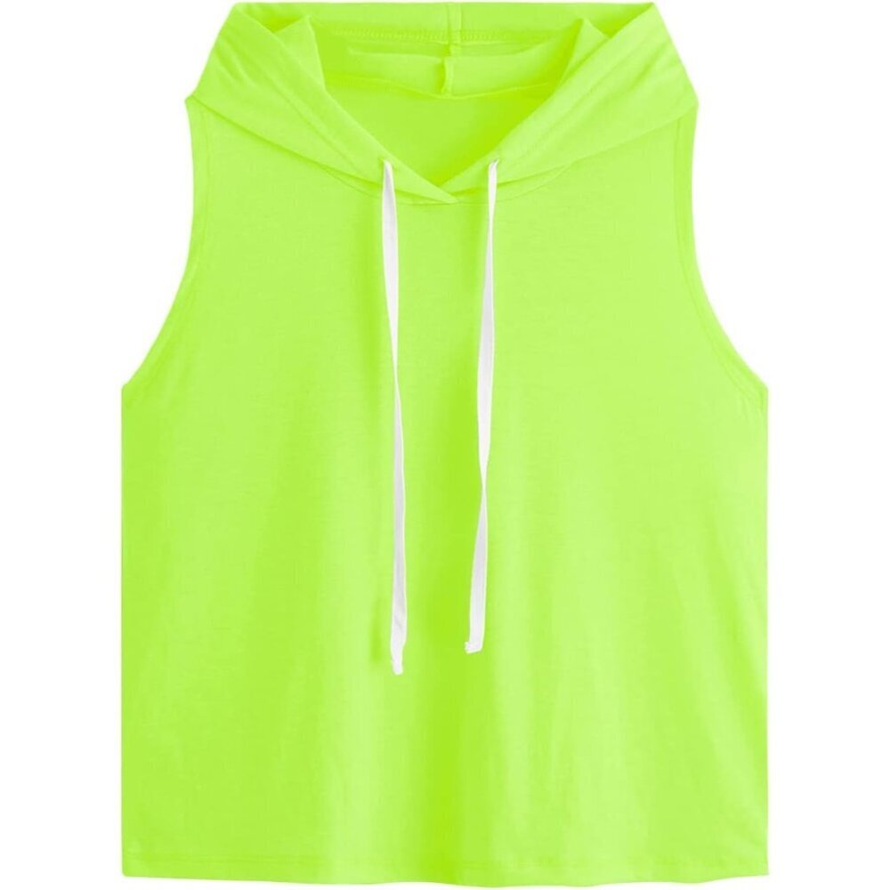 Women's Sleeveless Hooded Tank Top Athletic Breathable Summer Shirt